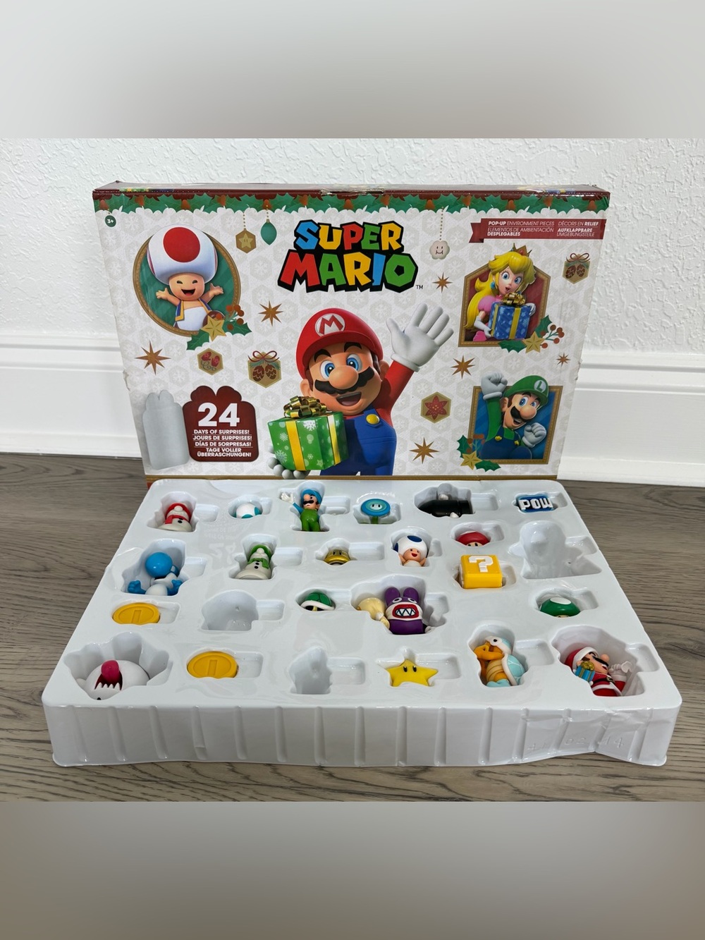 SUPER MARIO Jakks World of Nintendo ADVENT CALENDAR 21 FIGURE LOT